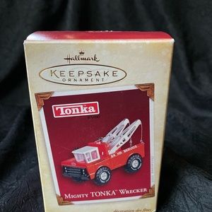 Hallmark Tonka wrecker Christmas ornament